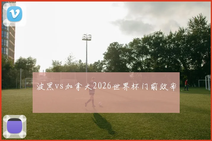 波黑vs加拿大2026世界杯门前效率